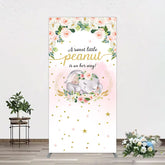 Lofaris Elephant Sweet Peanut Is On Her Way Rectangle Backdrop